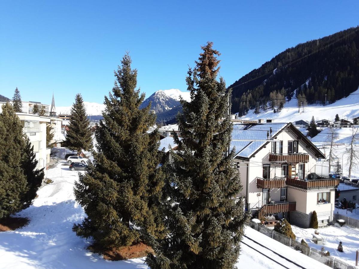 Agrimonia - Moebilierte Ferienwohnung Mit Balkon Davos Bagian luar foto