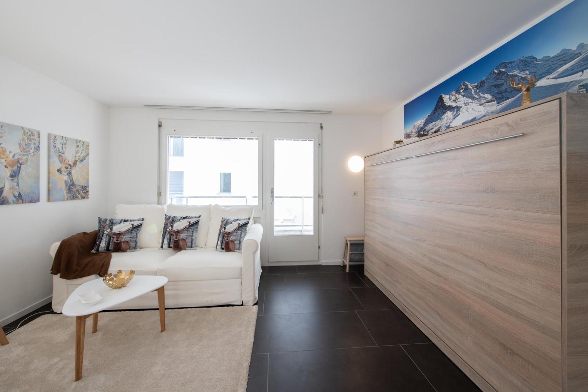 Agrimonia - Moebilierte Ferienwohnung Mit Balkon Davos Bagian luar foto